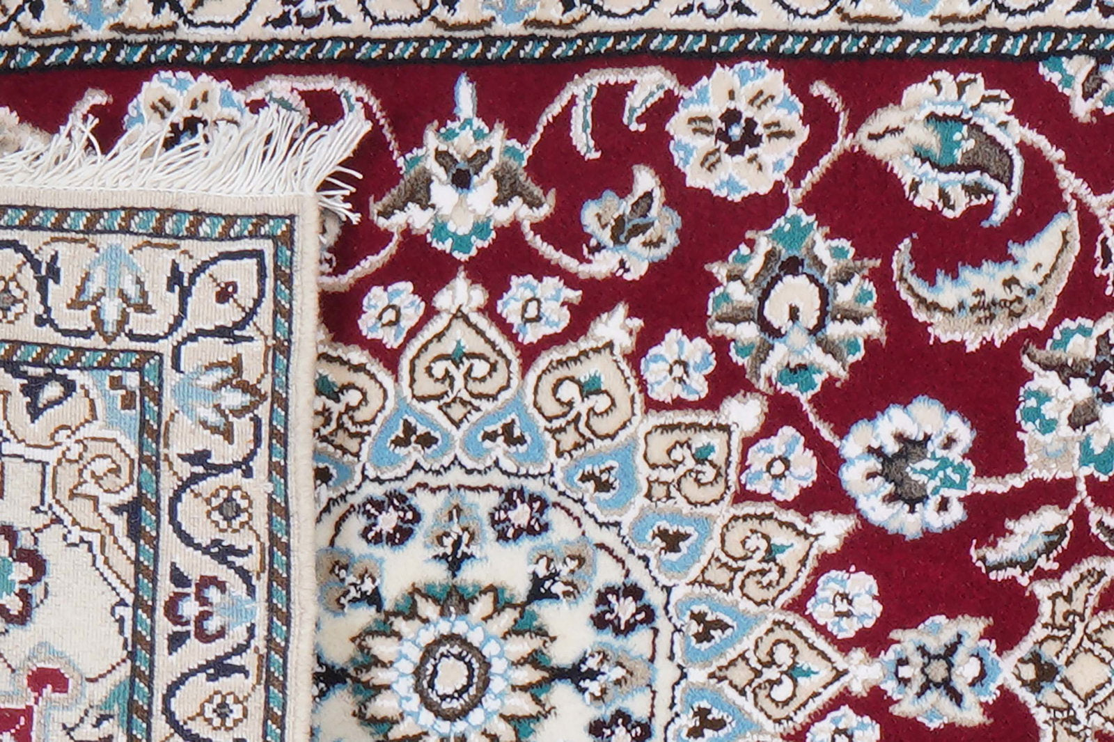 Nain 9La — Handgefertigt, 200x60 cm, Beige, 100% Virgin Wool | View 7