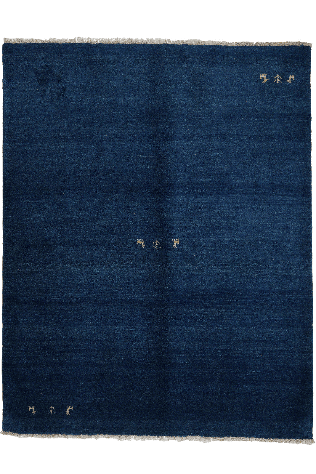 Gabbeh — Hand-knotted, 158x201 cm, Blue, 100% Virgin Wool | Main view