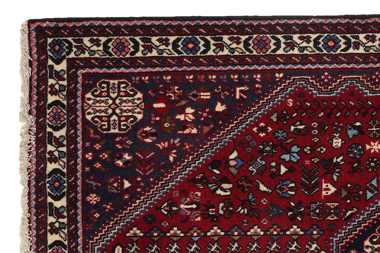Abadeh — Hand-knotted, 105x154 cm, Red, 100% Virgin Wool | View 3