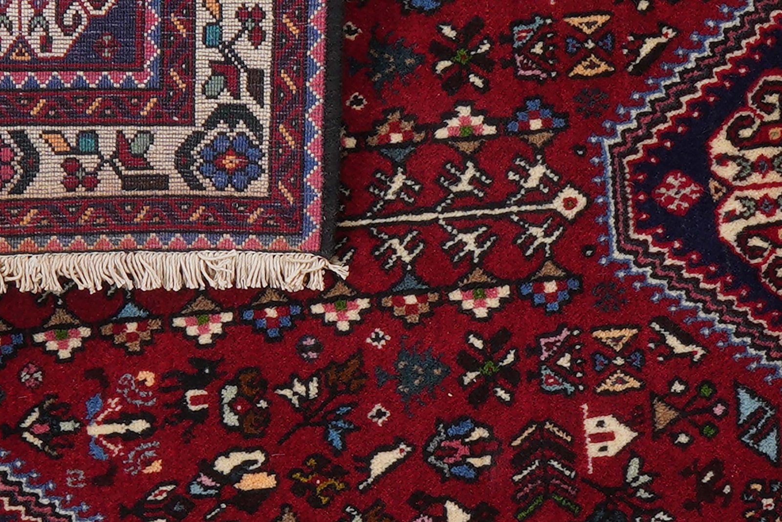 Abadeh — Hand-knotted, 105x154 cm, Red, 100% Virgin Wool | View 6