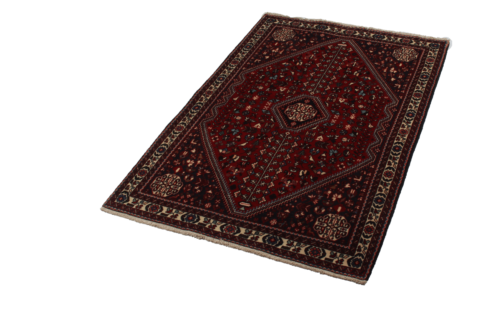 Abadeh — Hand-knotted, 105x154 cm, Red, 100% Virgin Wool | View 7