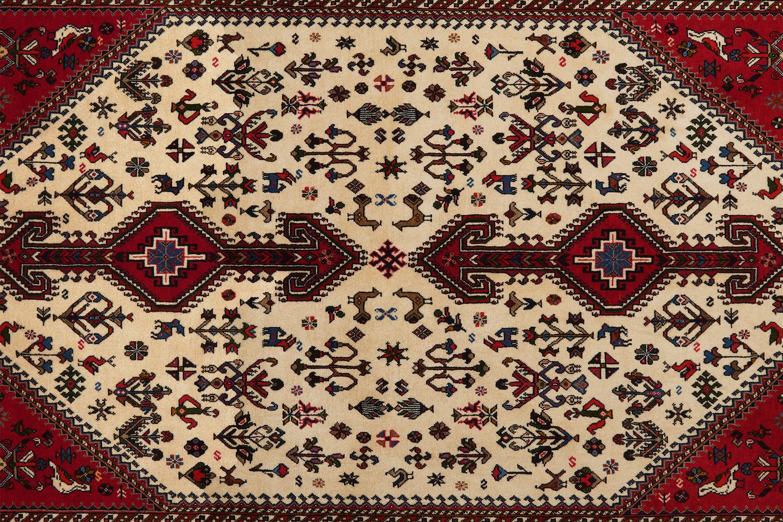 Nasrabad — Hand-knotted, 138x219 cm, Beige, 100% Virgin Wool | View 4