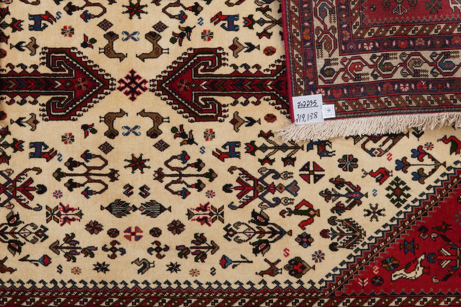 Nasrabad — Hand-knotted, 138x219 cm, Beige, 100% Virgin Wool | View 5