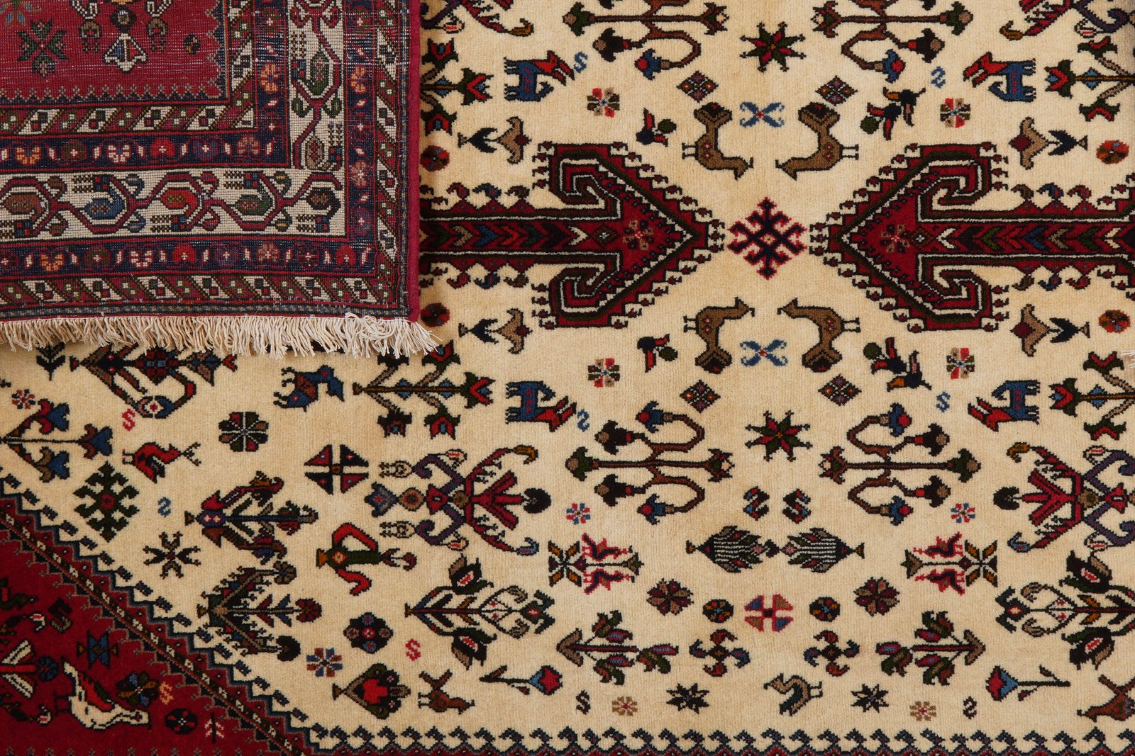 Nasrabad — Hand-knotted, 138x219 cm, Beige, 100% Virgin Wool | View 6
