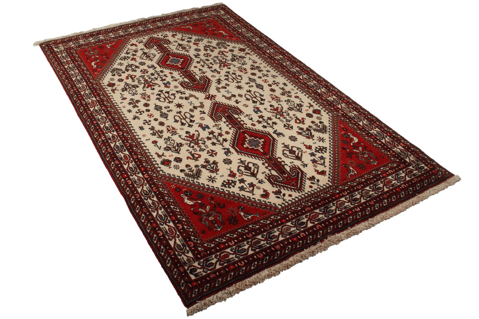 Nasrabad — Hand-knotted, 138x219 cm, Beige, 100% Virgin Wool | View 7