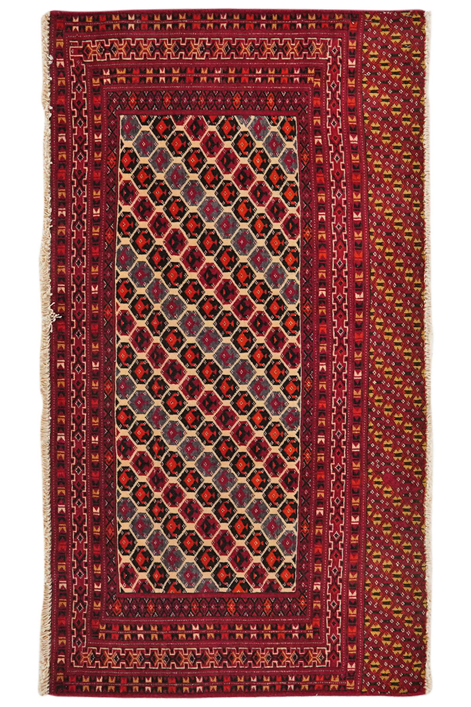 Belutch — Handgefertigt, 65x126 cm, Bunt, 100% Virgin Wool | Main view