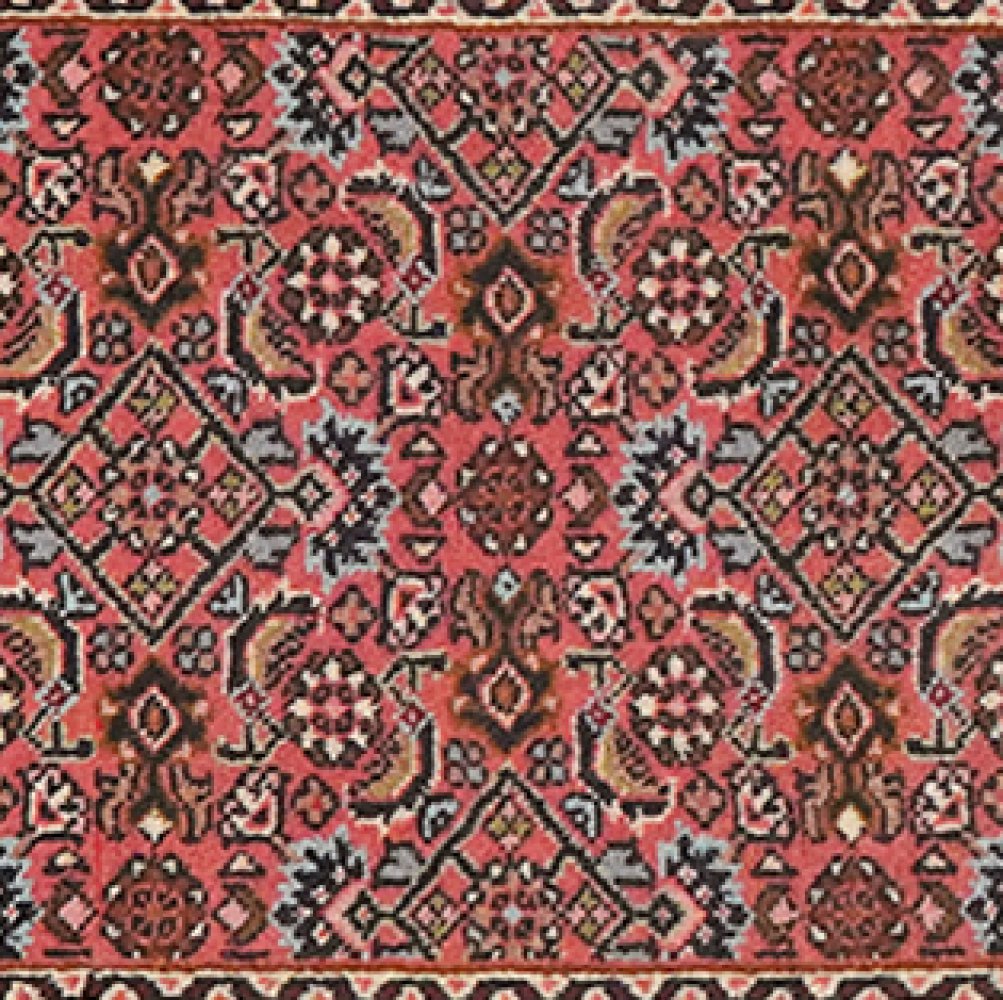 Bidjar Zandjan — Hand-knotted, 43x61 cm, Red, 100% Virgin Wool | View 4