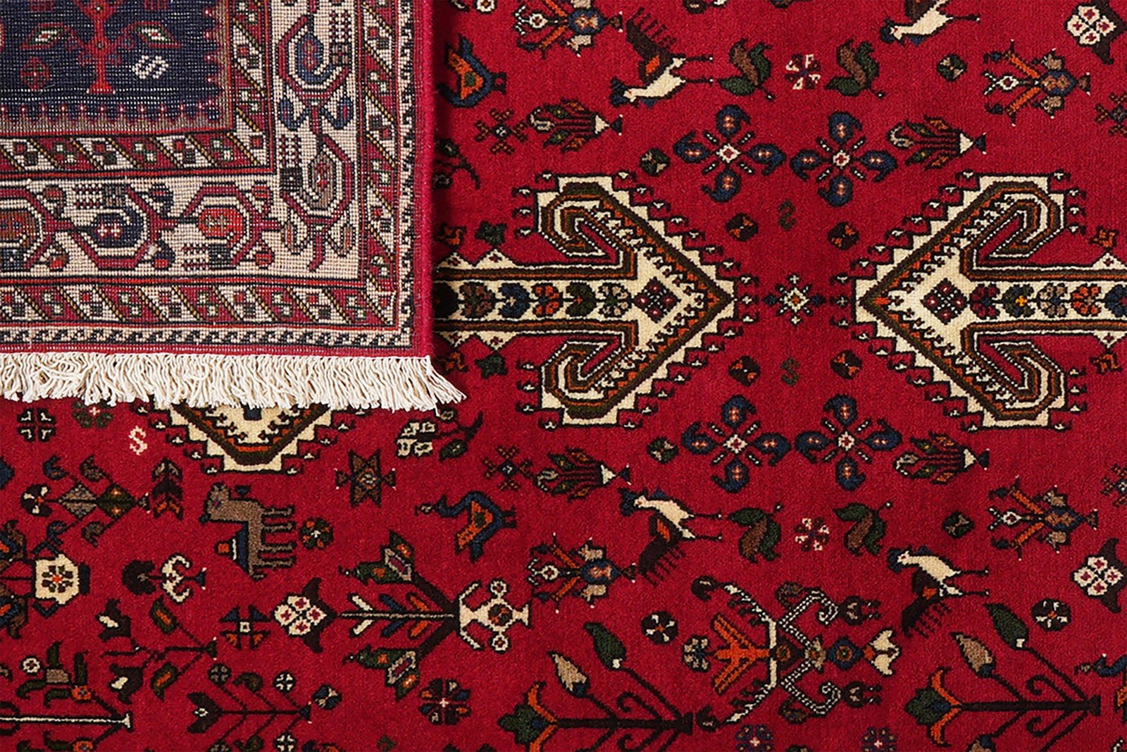 Nasrabad — Hand-knotted, 145x219 cm, Red, 100% Virgin Wool | View 7