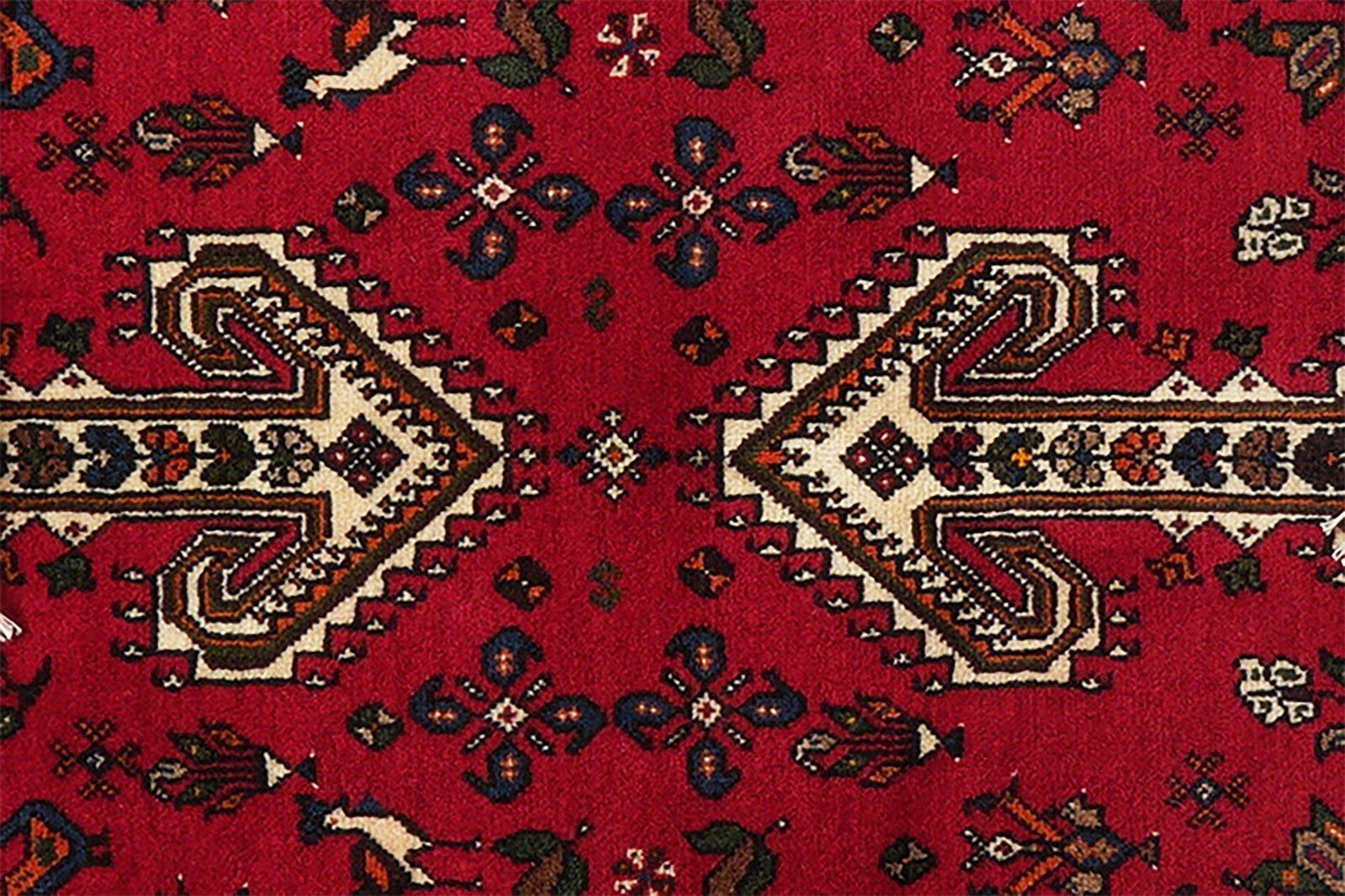 Nasrabad — Hand-knotted, 145x219 cm, Red, 100% Virgin Wool | View 8