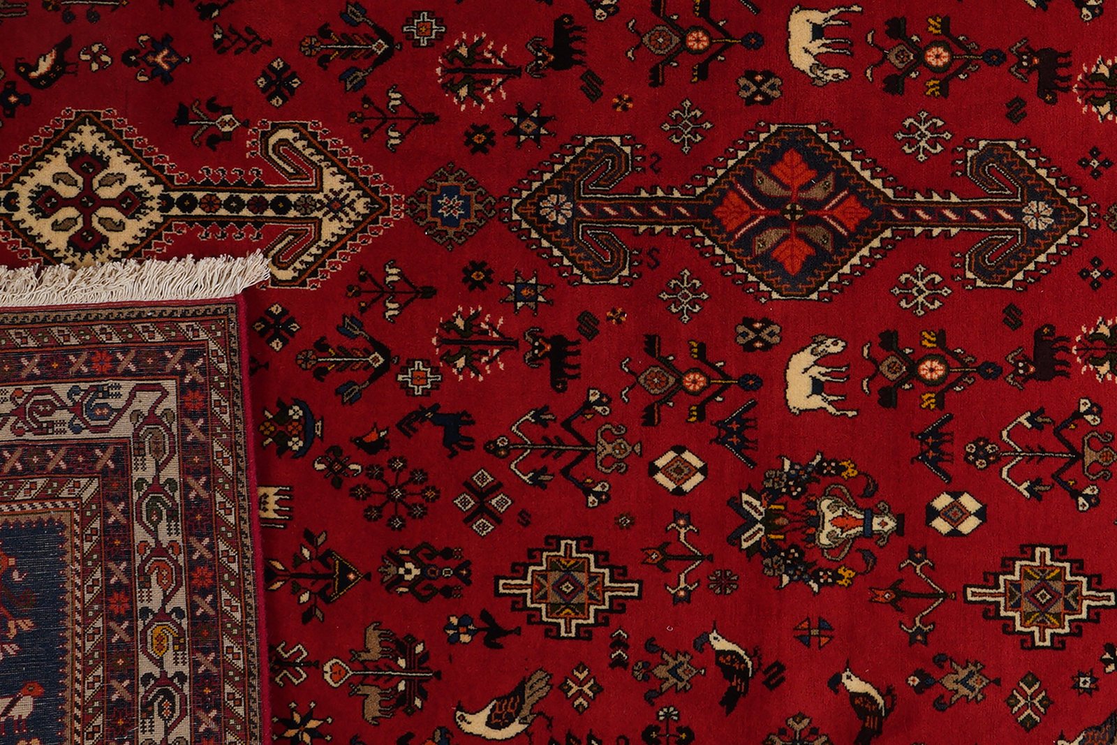 Nasrabad — Hand-knotted, 203x295 cm, Red, 100% Virgin Wool | View 7