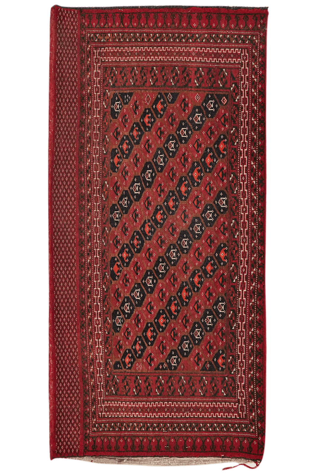 Belutch — Hand-knotted, 124x64 cm, Brown, 100% Virgin Wool | Main view