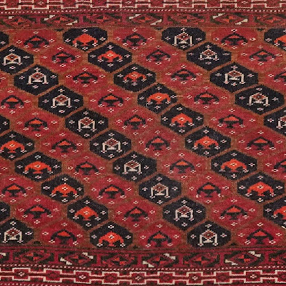 Belutch — Hand-knotted, 124x64 cm, Brown, 100% Virgin Wool | View 4