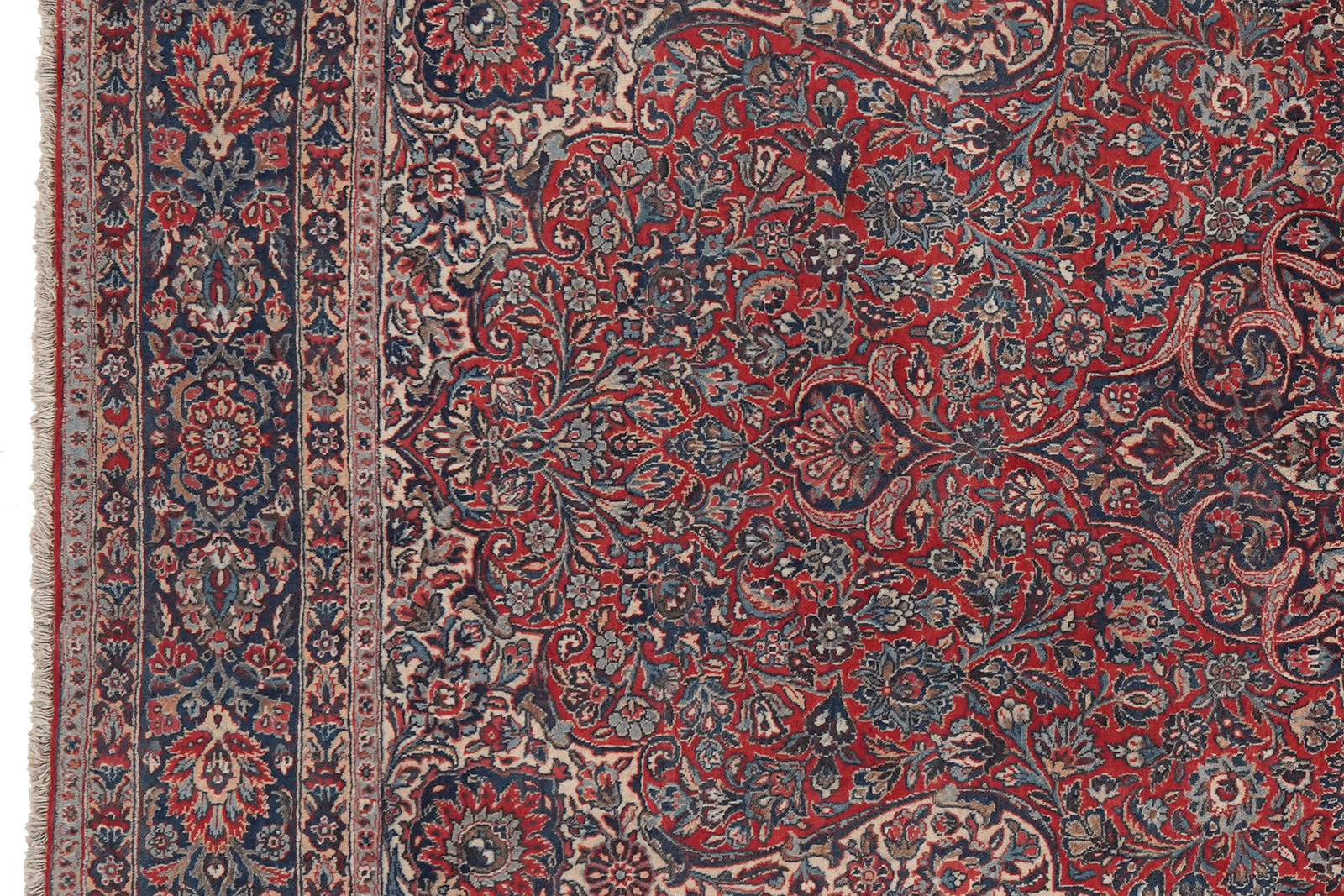 Ghazvin — Hand-knotted, 153x232 cm, Red, 100% Virgin Wool | View 3