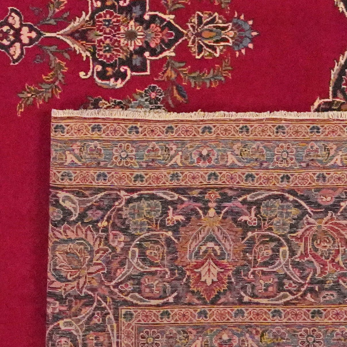 Kashan — Hand-knotted, 324x432 cm, Red, 100% Virgin Wool | View 6