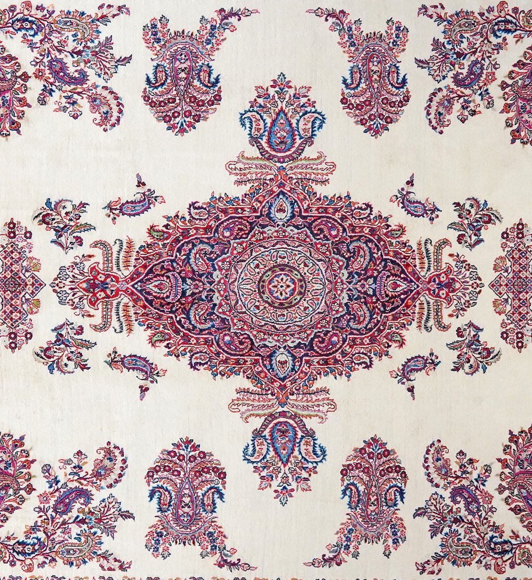 Hamadan — Hand-knotted, 275x352 cm, Beige, 100% Virgin Wool | View 4