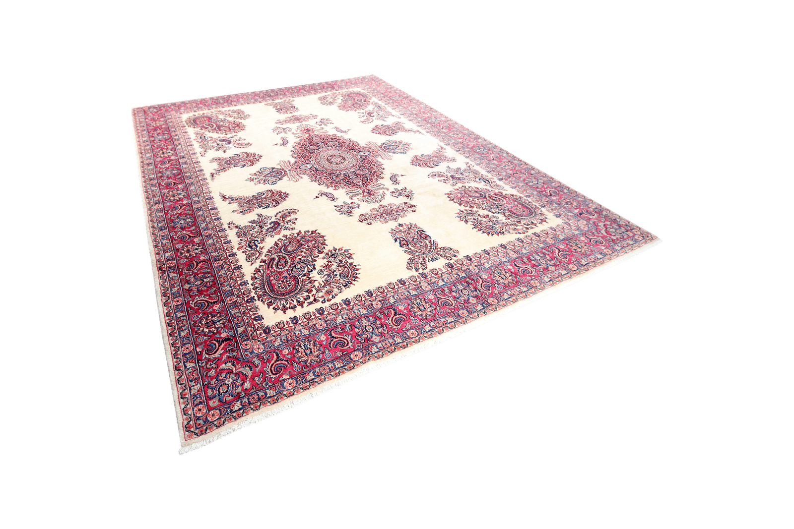 Hamadan — Hand-knotted, 275x352 cm, Beige, 100% Virgin Wool | View 5