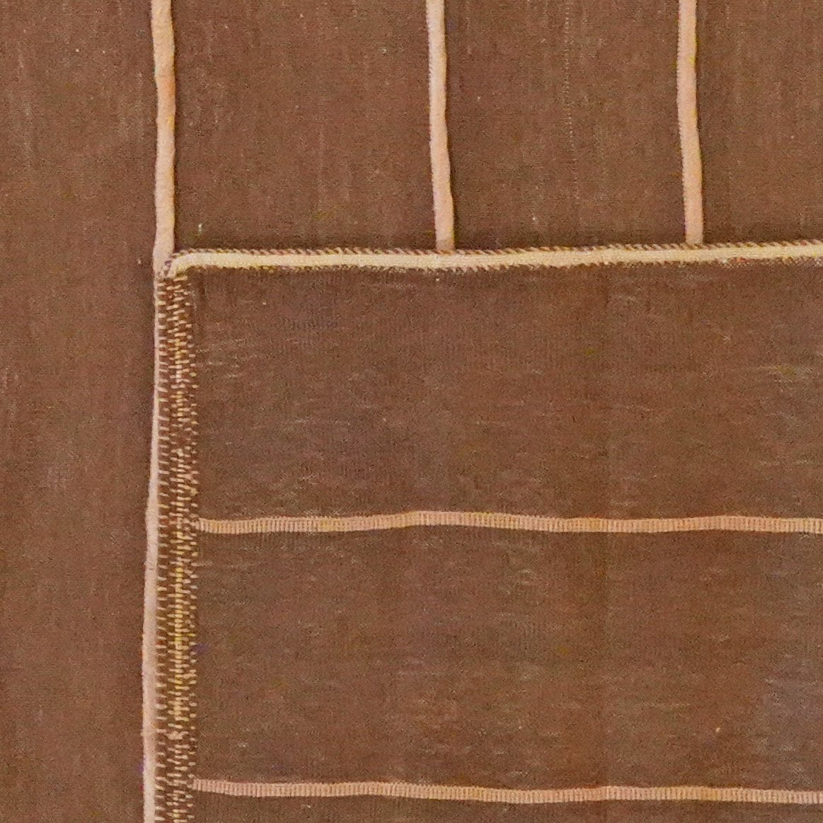 Kelim Afshar — Handmade, 249x345 cm, Brown, 100% Virgin Wool | View 6