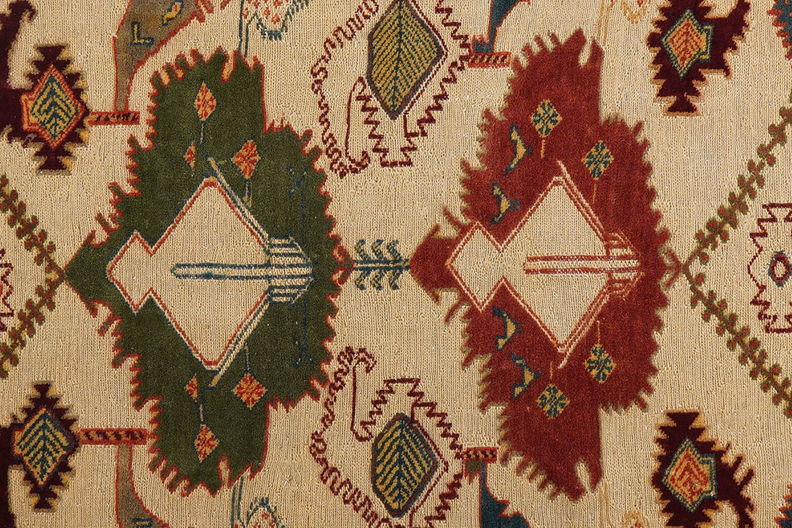 Kelim Belutch — Handgefertigt, 169x162 cm, Beige, 100% Virgin Wool | View 7