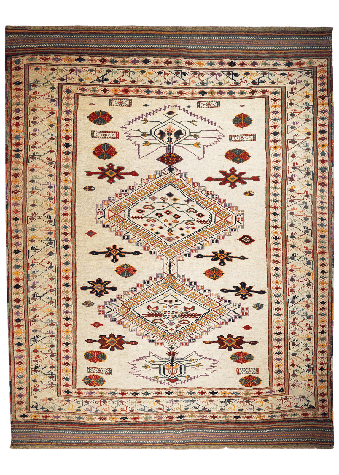 Kelim Belutch — Handmade, 210x271 cm, Beige, 100% Virgin Wool | Main view