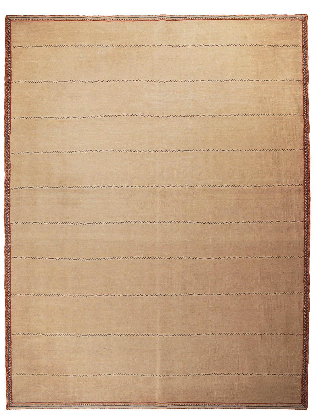 Kelim Afshar — Handmade, 168x237 cm, Beige, 100% Virgin Wool | Main view