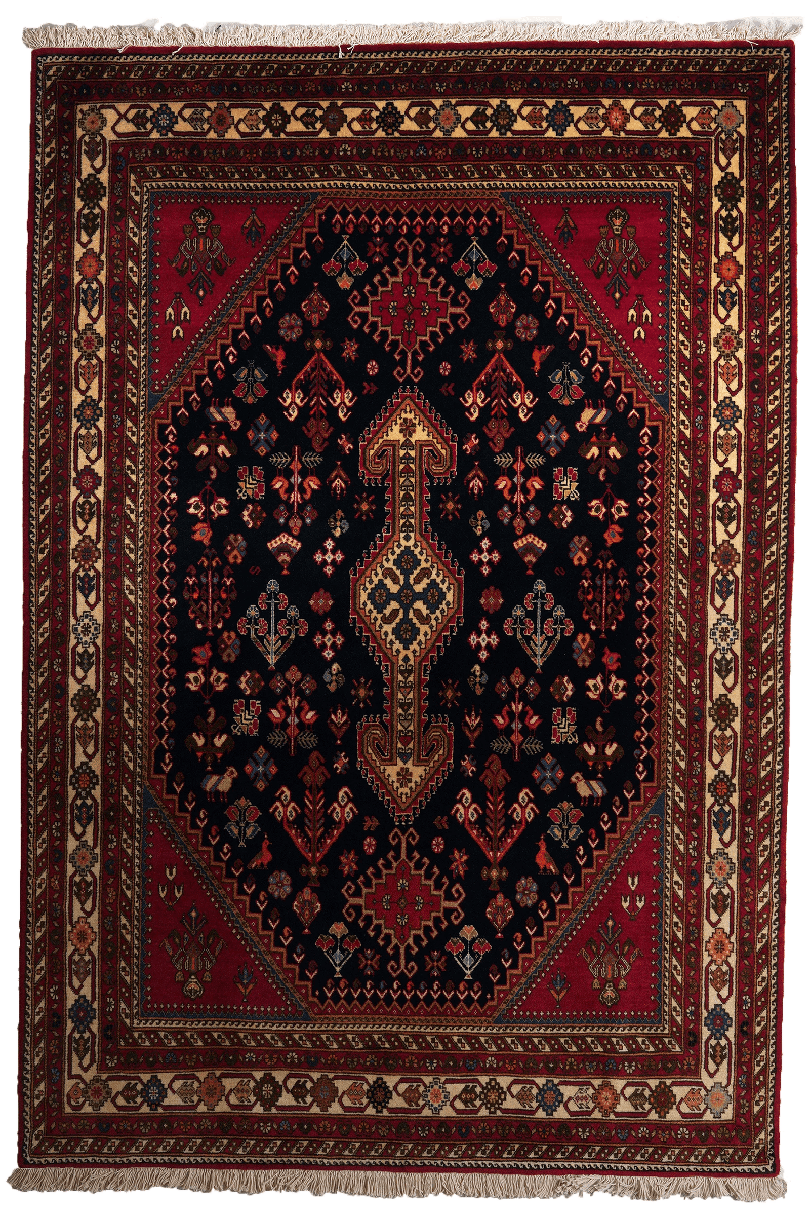 Nasrabad — Hand-knotted, 141x207 cm, Blue, 100% Virgin Wool | Main view