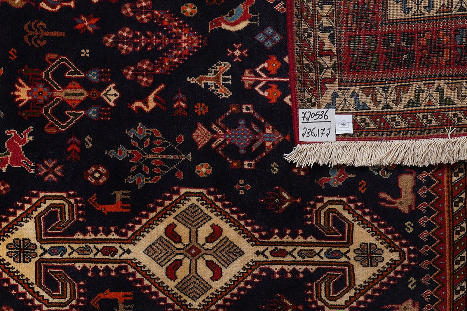 Nasrabad — Hand-knotted, 172x236 cm, Blue, 100% Virgin Wool | View 6