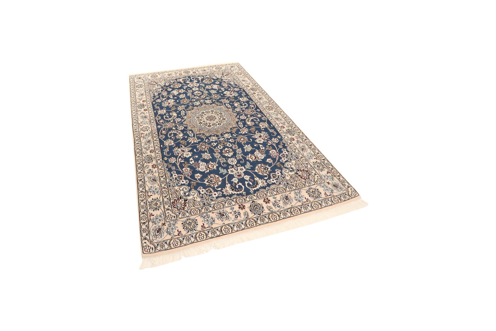 Nain 9La — Hand-knotted, 131x212 cm, Blue, 100% Virgin Wool | View 5