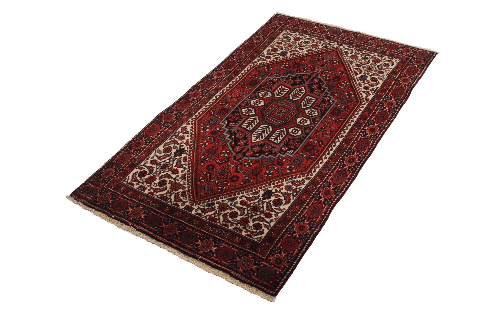 Goltuk — Hand-knotted, 95x163 cm, Red, 100% Virgin Wool | View 4
