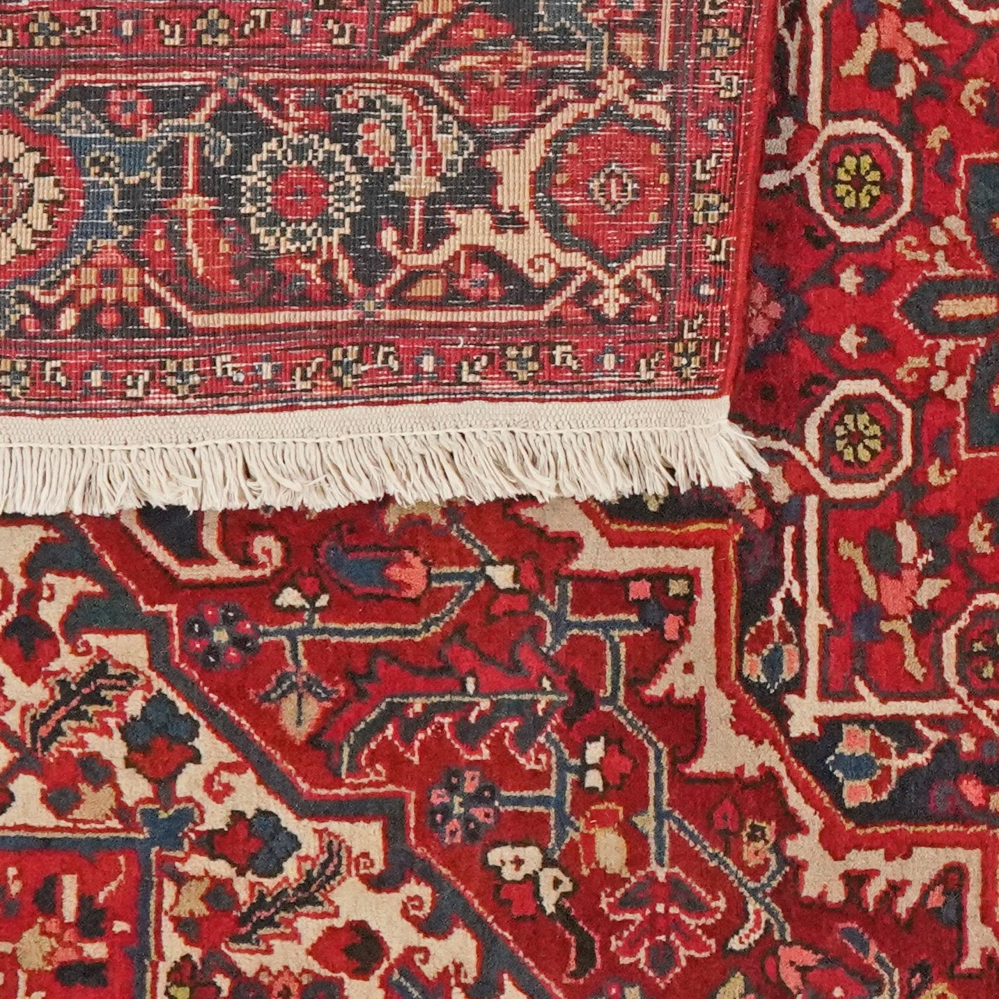 Heriz — Hand-knotted, 150x194 cm, Red, 100% Virgin Wool | View 6