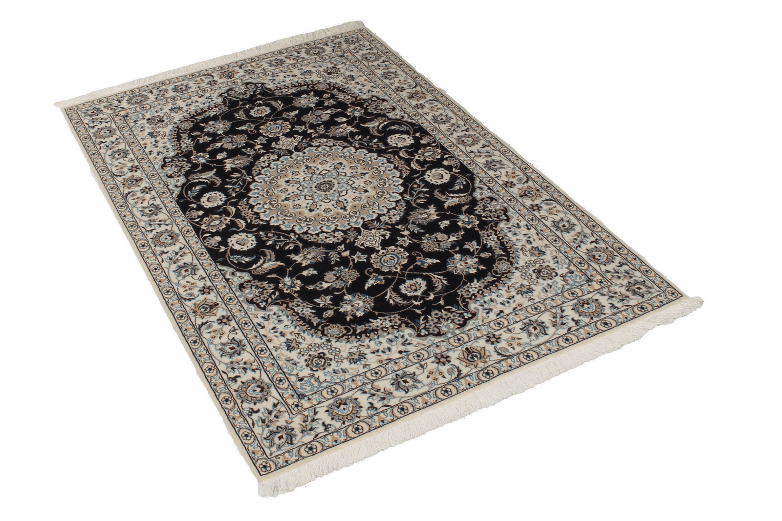 Nain 6La — Handgefertigt, 157x103 cm, Beige, 100% Virgin Wool | View 5