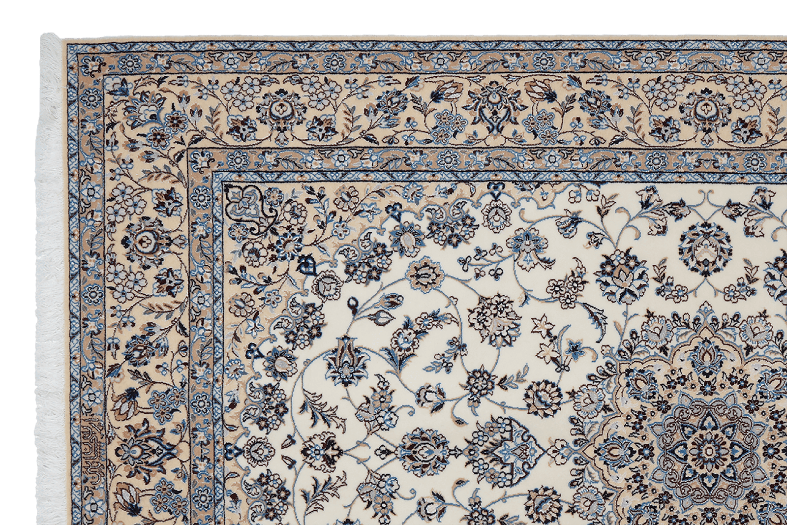 Nain 6La — Hand-knotted, 127x197 cm, Beige, 100% Virgin Wool | View 3