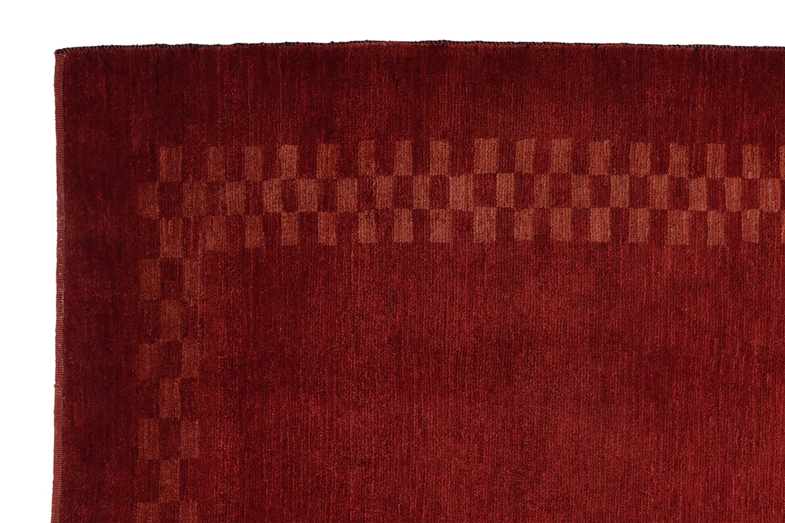 Rizbaf — Hand-knotted, 132x197 cm, Red, 100% Virgin Wool | View 3