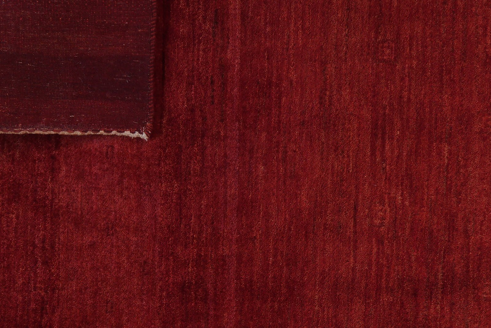 Rizbaf — Hand-knotted, 147x158 cm, Red, 100% Virgin Wool | View 8