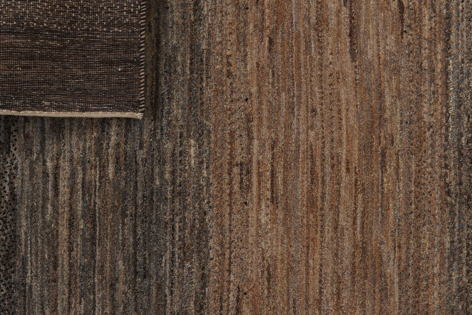Rizbaf — Hand-knotted, 121x176 cm, Brown, 100% Virgin Wool | View 7