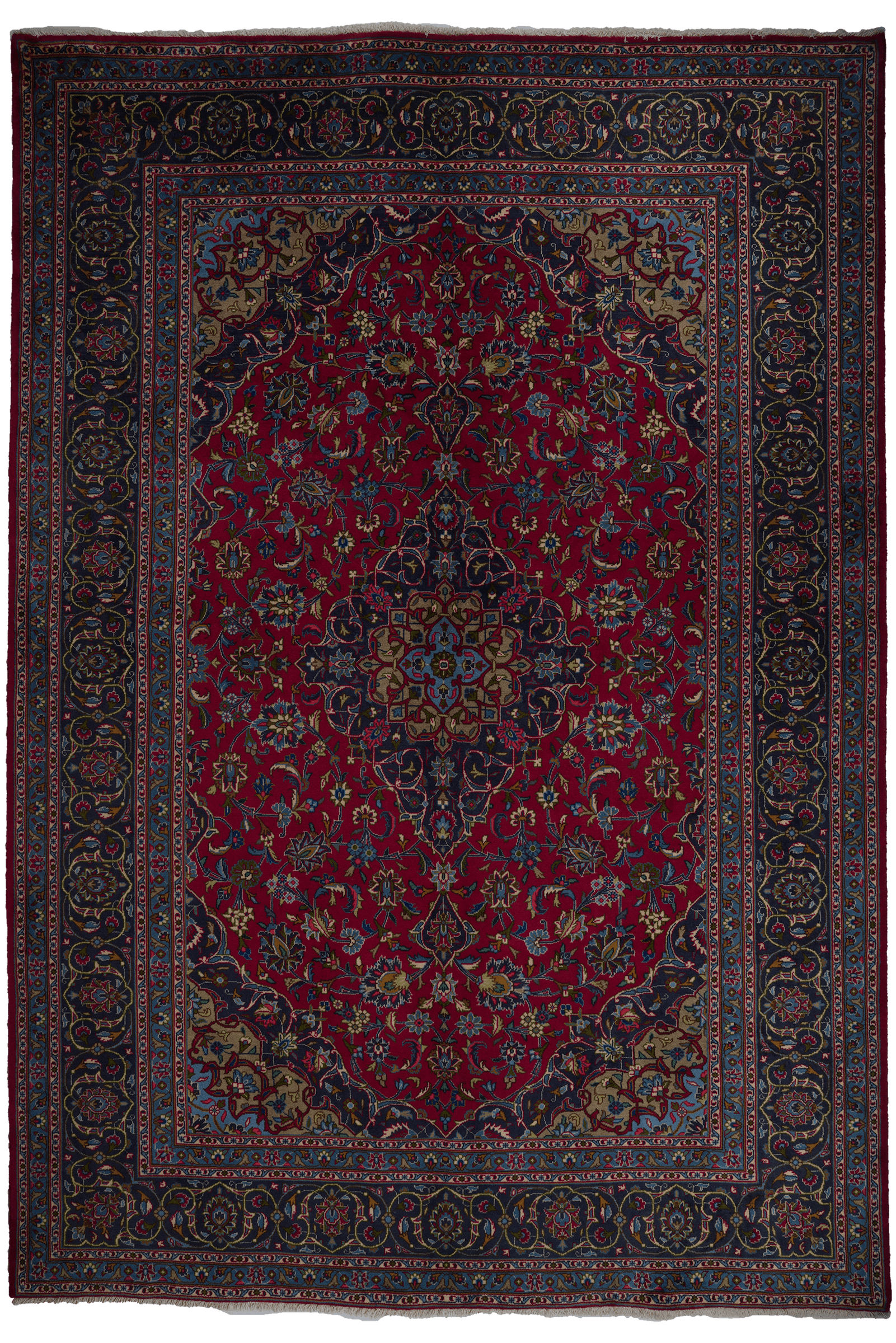 Kashmar — Hand-knotted, 200x289 cm, Red, 100% Virgin Wool | Main view