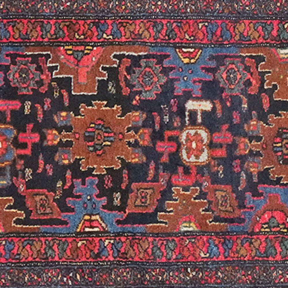Mehreban — Hand-knotted, 86x507 cm, Blue, 100% Virgin Wool | View 4