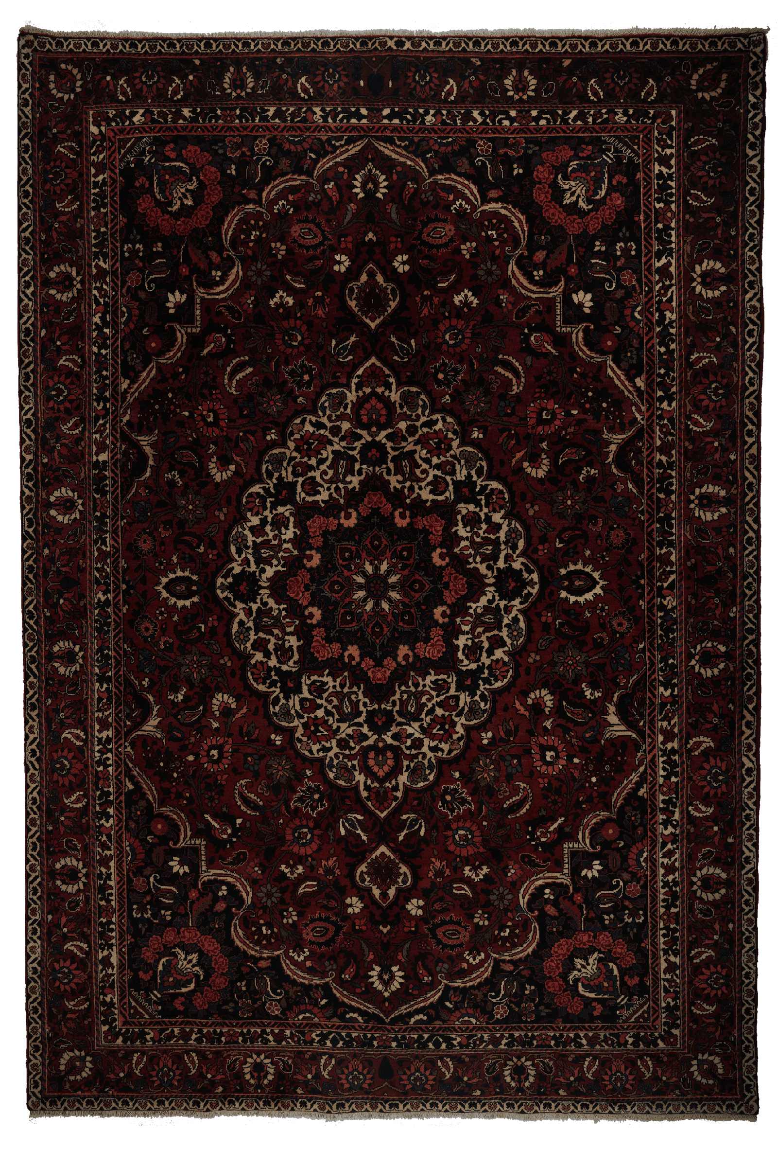 Bakhtiar — Hand-knotted, 207x302 cm, Red, 100% Virgin Wool | Main view