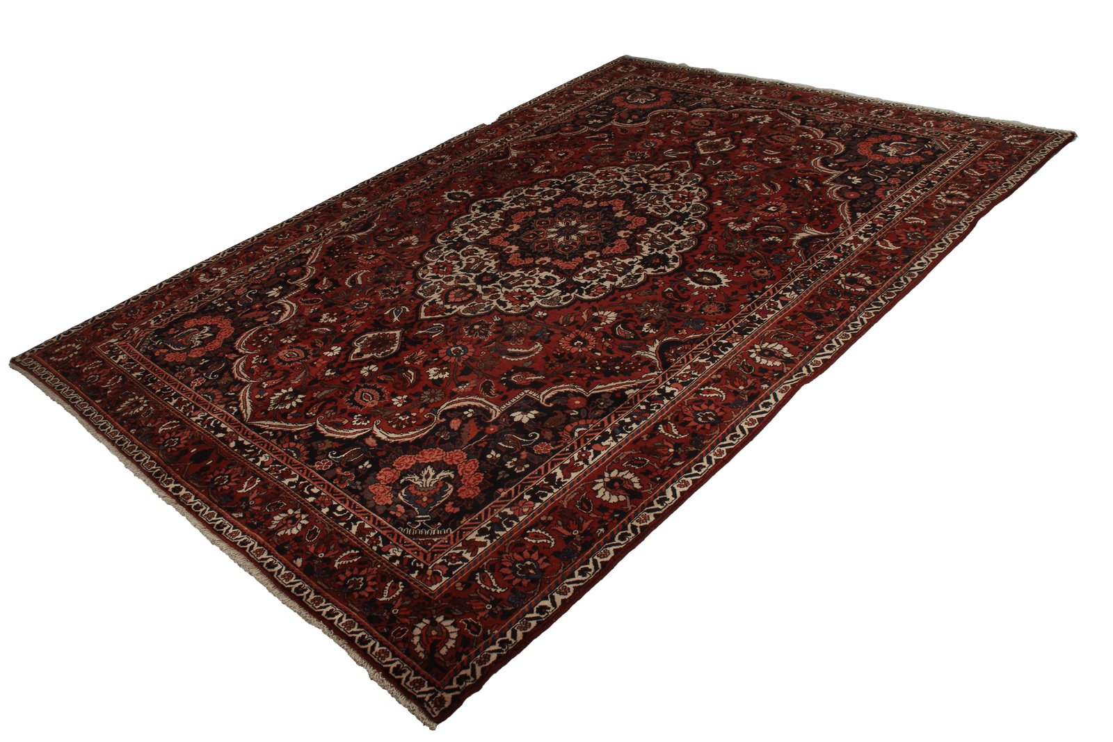 Bakhtiar — Hand-knotted, 207x302 cm, Red, 100% Virgin Wool | View 4