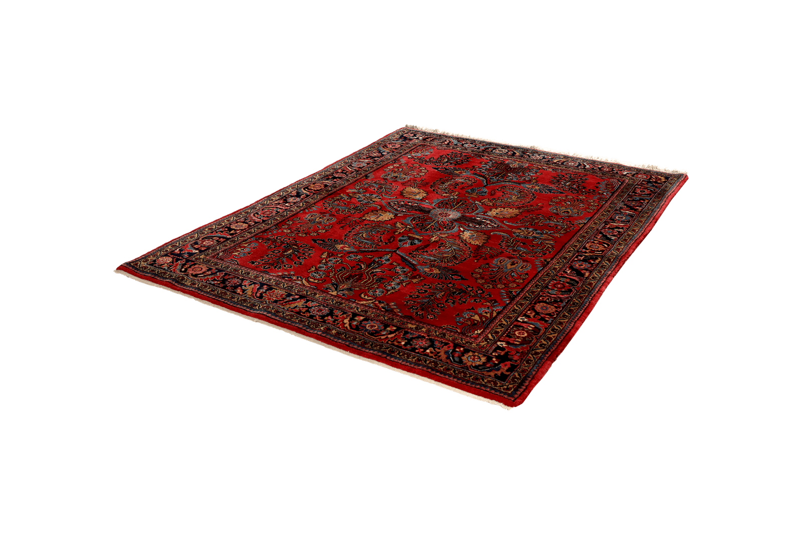 Mehreban — Hand-knotted, 158x205 cm, Red, 100% Virgin Wool | View 5