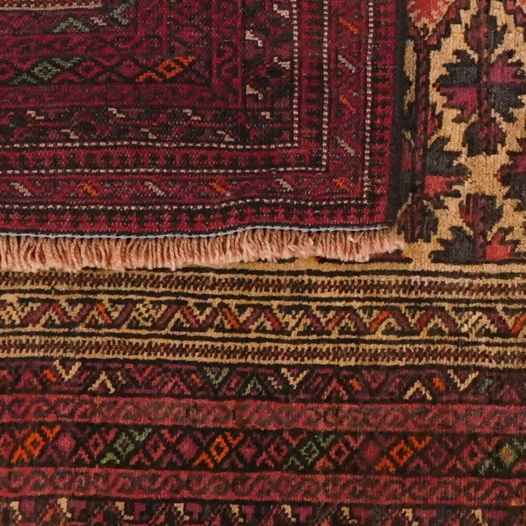 Belutch — Hand-knotted, 104x159 cm, Multicolor, 100% Virgin Wool | View 6