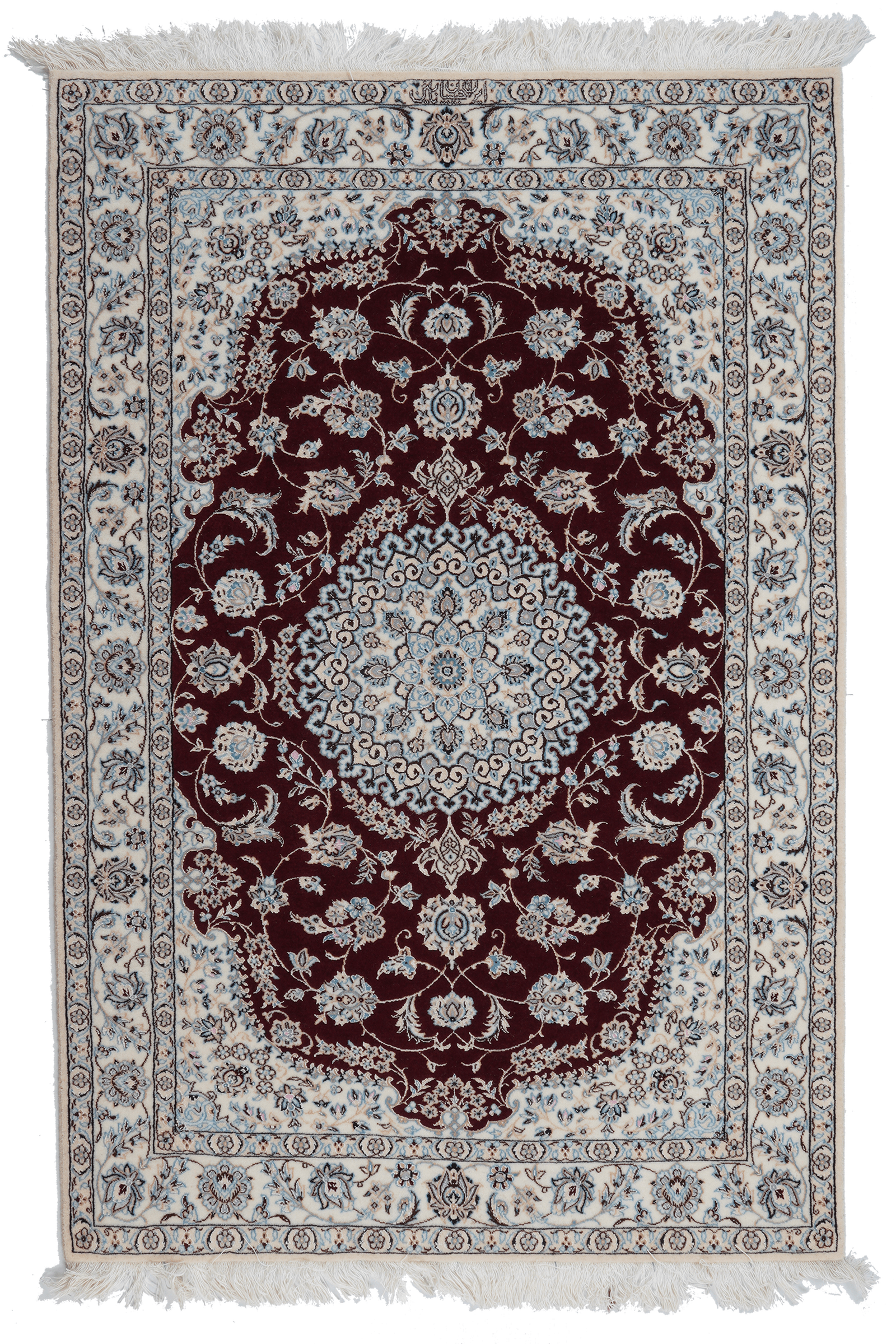 Nain 6La — Handgefertigt, 154x103 cm, Beige, 100% Virgin Wool | Main view