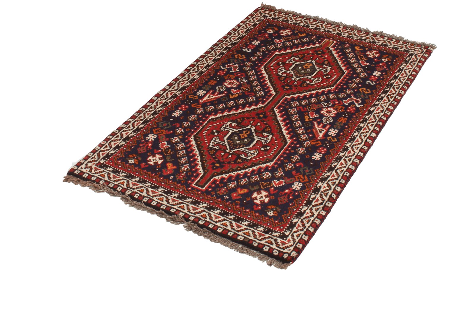 Shiraz — Hand-knotted, 80x124 cm, Blue, 100% Virgin Wool | View 5