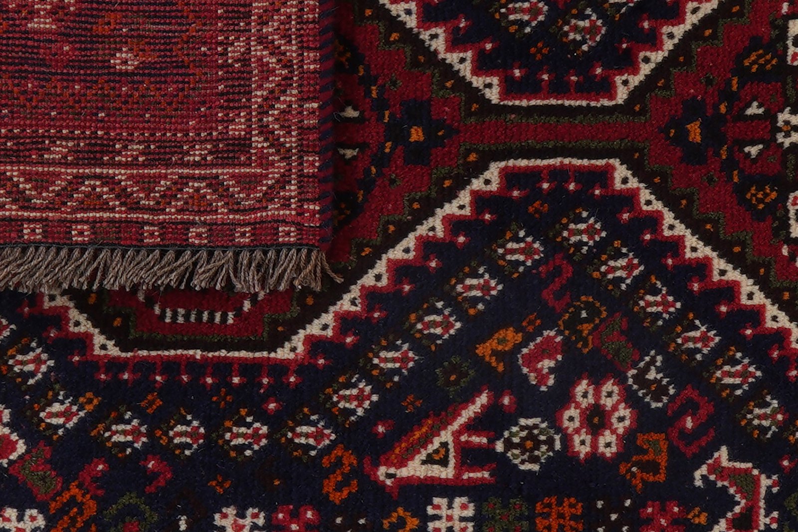 Shiraz — Hand-knotted, 80x124 cm, Blue, 100% Virgin Wool | View 6