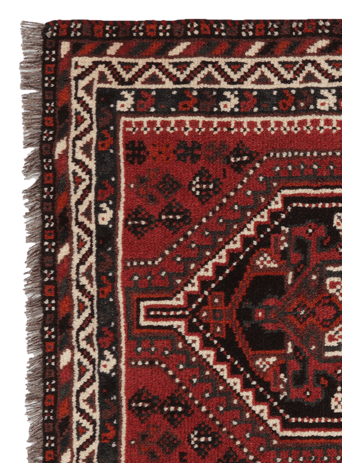 Shiraz — Hand-knotted, 79x132 cm, Red, 100% Virgin Wool | View 3