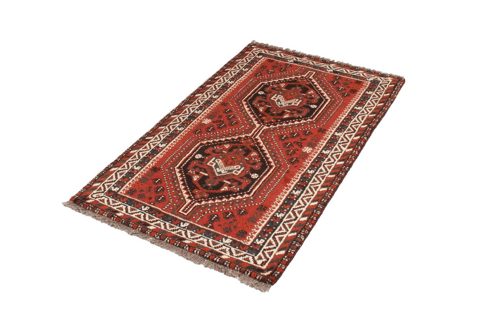 Shiraz — Hand-knotted, 79x132 cm, Red, 100% Virgin Wool | View 5