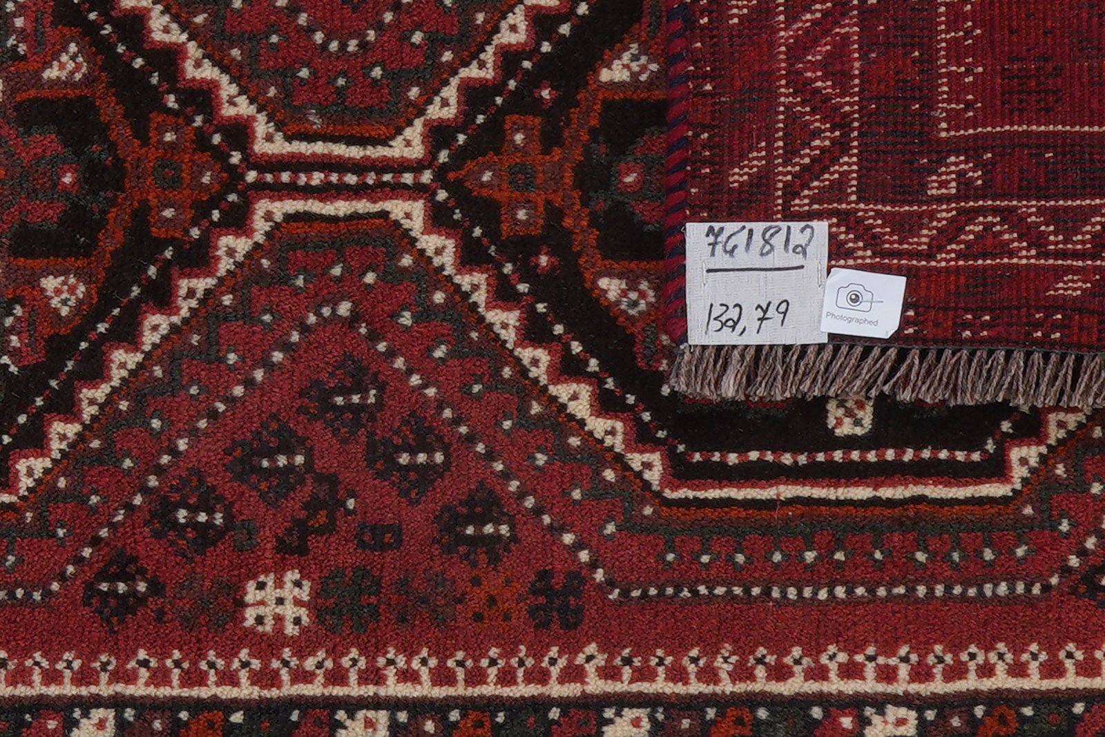 Shiraz — Hand-knotted, 79x132 cm, Red, 100% Virgin Wool | View 7
