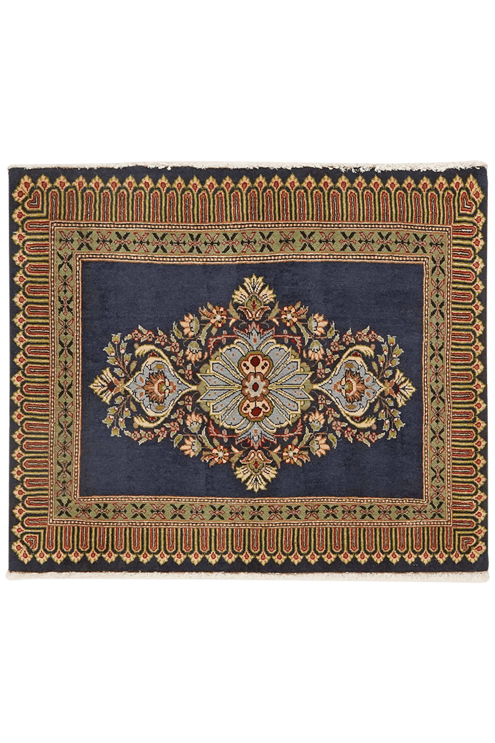 Kashmar — Hand-knotted, 84x72 cm, Blue, 100% Virgin Wool | Main view