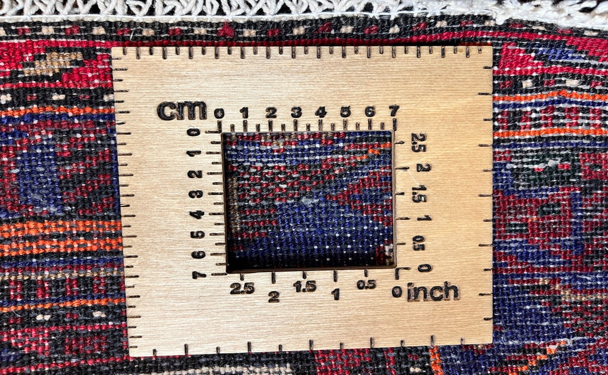 Khamseh — Hand-knotted, 144x255 cm, Red, 100% Virgin Wool | View 11