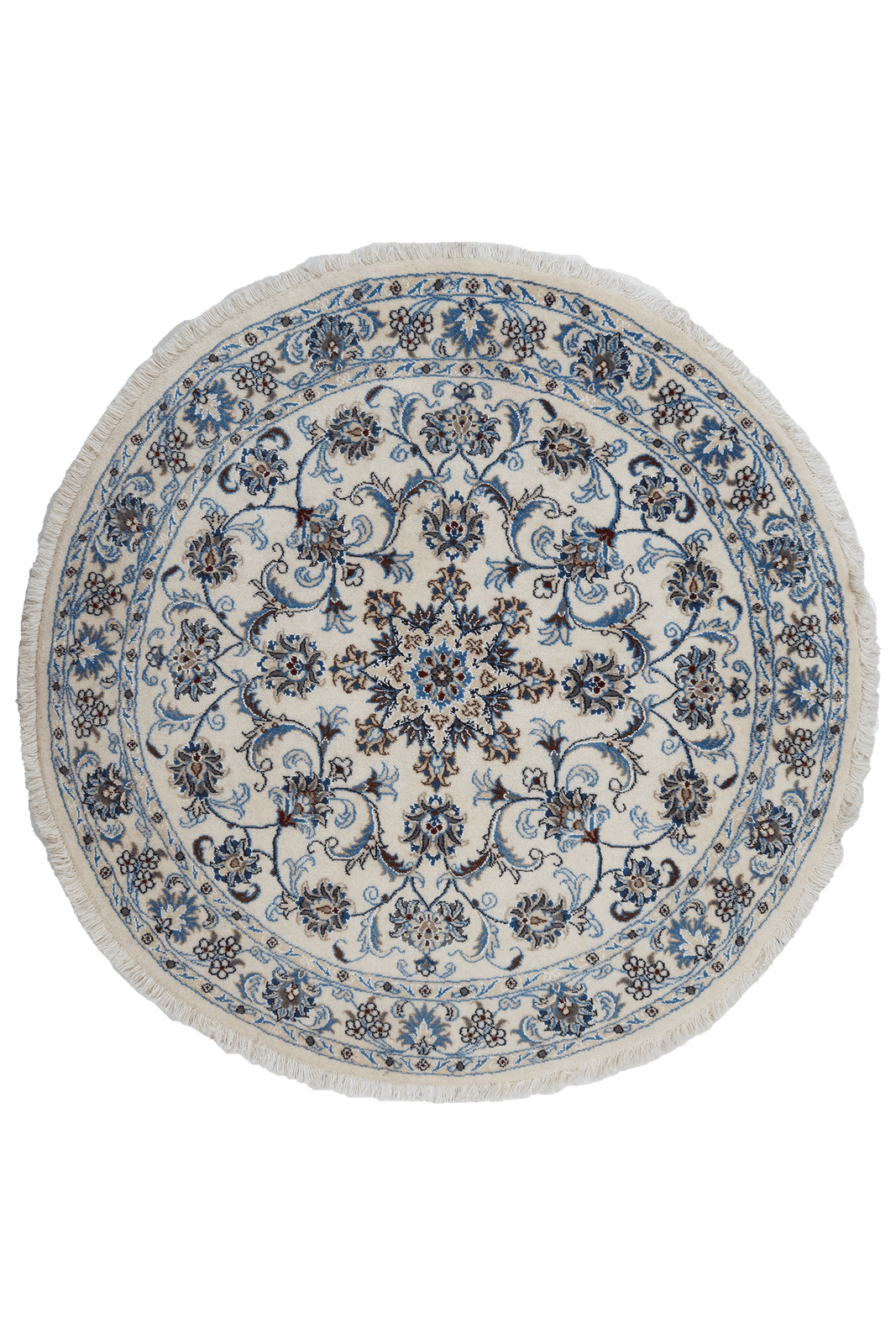 Nain — Hand-knotted, 135x135 cm, Beige, 100% Virgin Wool | Main view