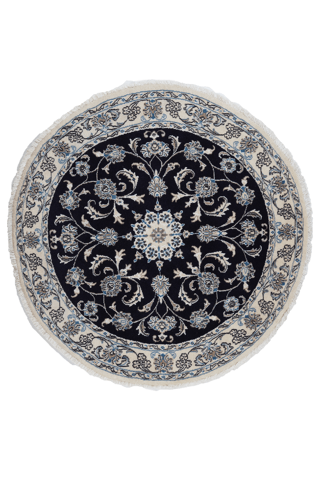 Nain — Hand-knotted, 142x142 cm, Blue, 100% Virgin Wool | Main view